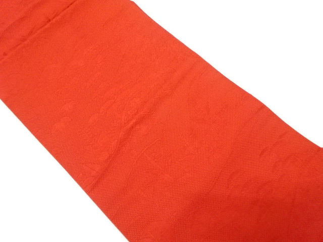 山並に樹木風景模様織り出し名古屋帯